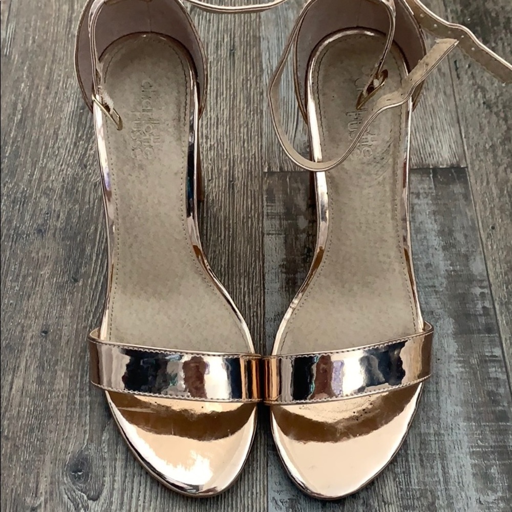 Rose gold heels